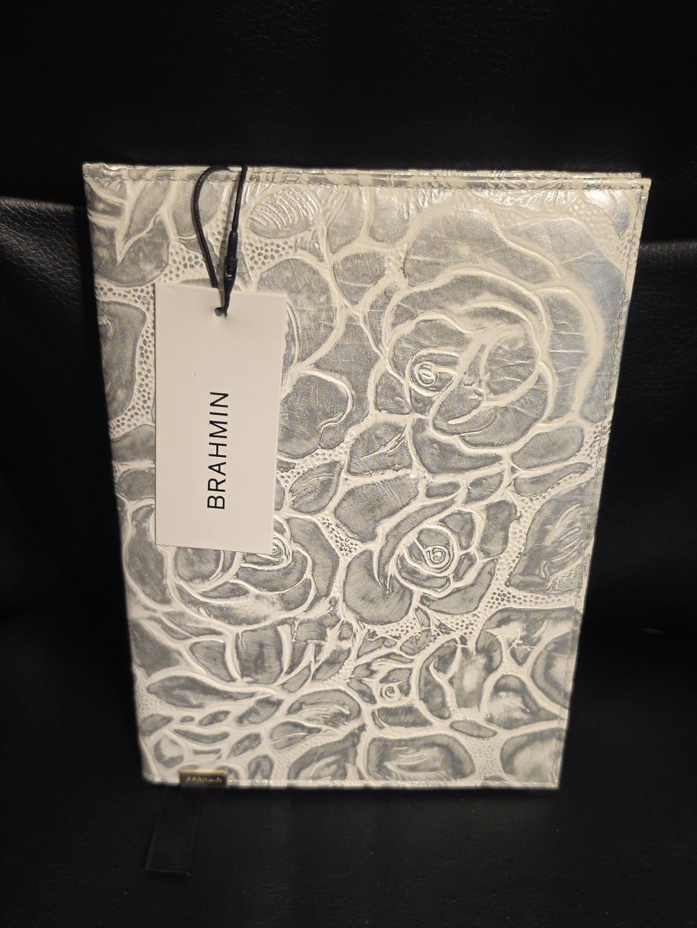 Brahmin Embossed Leather Notebook